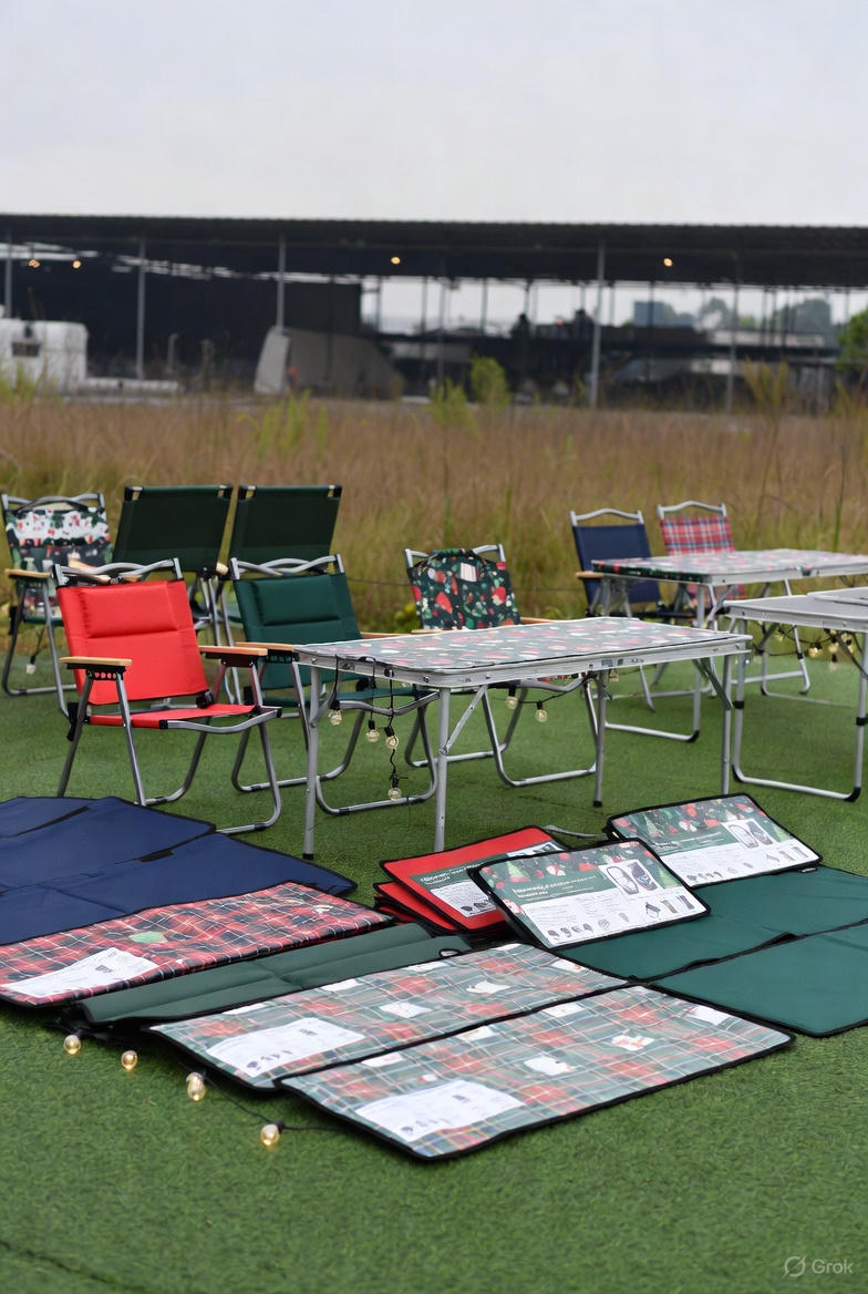 Black Friday & Christmas 2026 Camping Gear Prep: Stock Picnic Mats, Moon Chairs & Tables from China