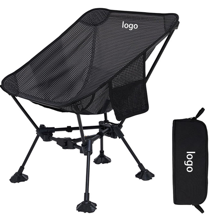 Gro?handel Custom Logo Klapp-Moonstuhl Outdoor - Tragbarer Camping-Angelstuhl mit Aufbewahrungstasche
